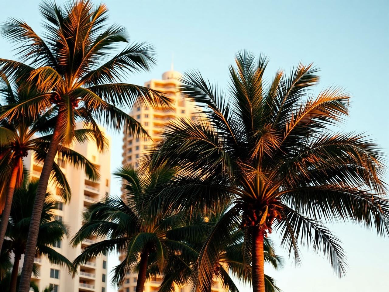 Palm trees in Miami